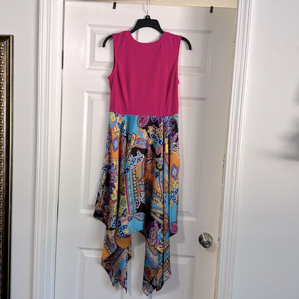 Beautiful Glamour size 6 dress, pink top and multi color skirt.